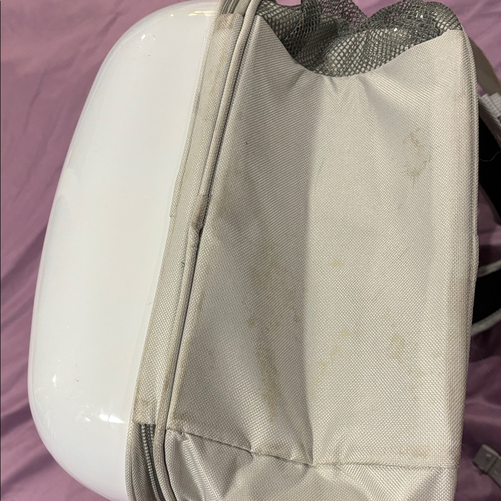 White Pet Carrier Backpack - Picture 10 of 11